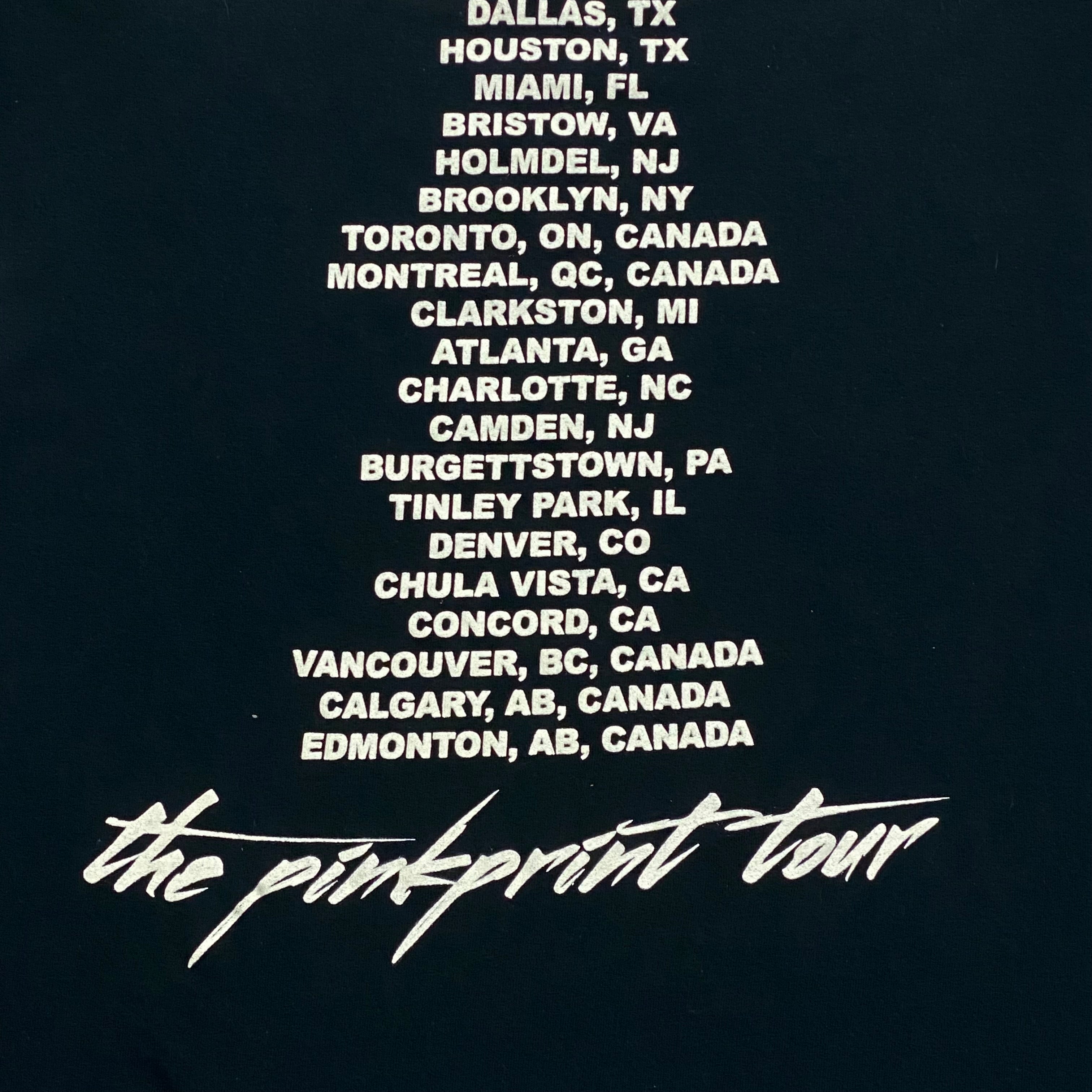 Nicki Minaj The Pink Print Tour 2015 Black Promo Rap Music T-Shirt Women’s Small