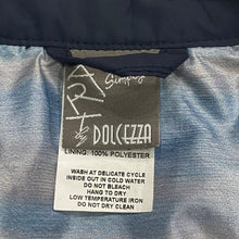 Load image into Gallery viewer, Simply Art By Dolcezza Navy Art Lined Light Zip Jacket Women’s Medium

