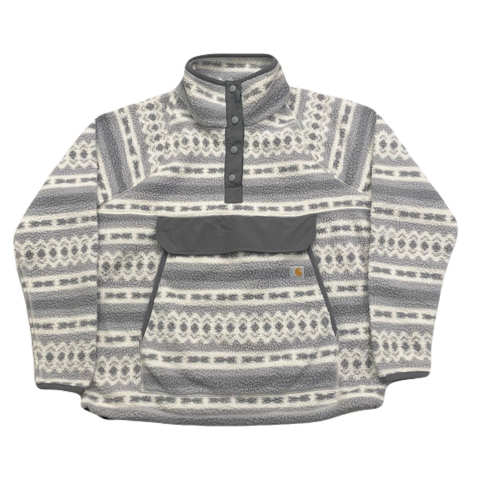 Carhartt Relaxed Fit Aztec 1/4 Snap Pullover Fleece Jacket Women’s Large (12-14)
