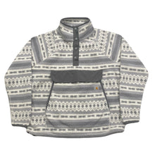Load image into Gallery viewer, Carhartt Relaxed Fit Aztec 1/4 Snap Pullover Fleece Jacket Women’s Large (12-14)

