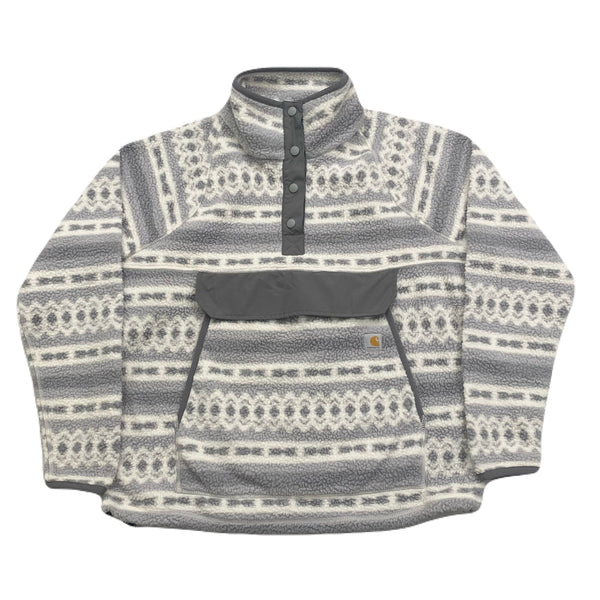 Carhartt Relaxed Fit Aztec 1/4 Snap Pullover Fleece Jacket Women’s Large (12-14)