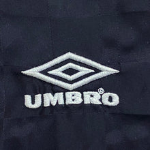 Load image into Gallery viewer, Vintage Umbro Black Checkered Nylon Soccer Shorts Medium
