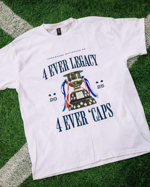 Vancouver Whitecaps FC 2025 4 Ever Caps Final Limited Edition T-Shirt Men’s Large
