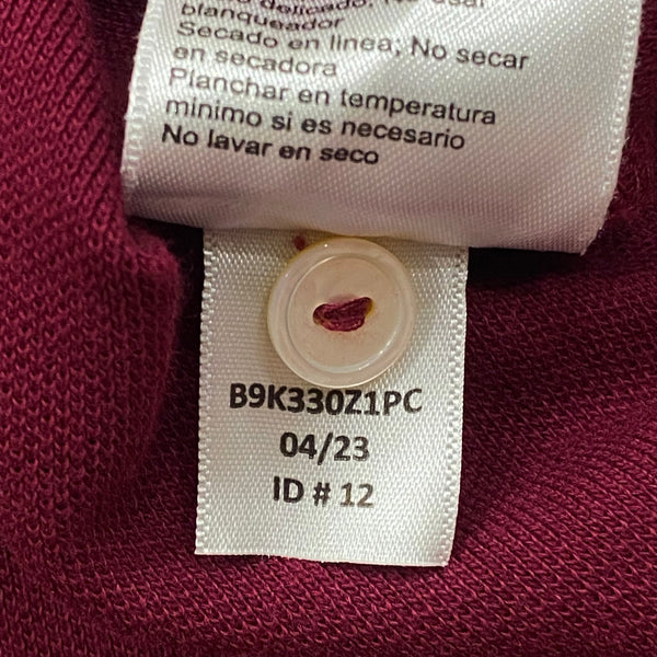 Psycho Bunny By Robert Godley 2023 Maroon Crossbones Polo Shirt Men’s 4XL