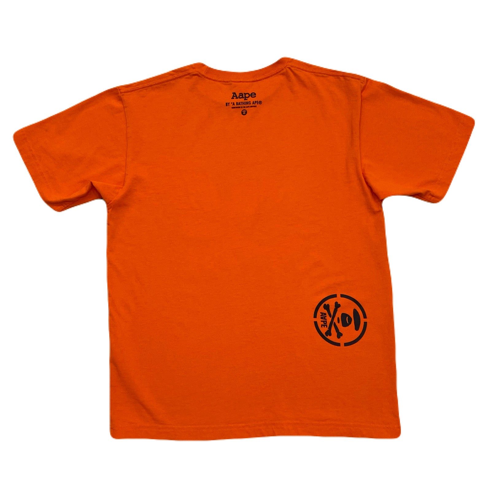 Aape A Bathing Ape Bape Skull & Crossbones Orange T-Shirt Men’s Medium