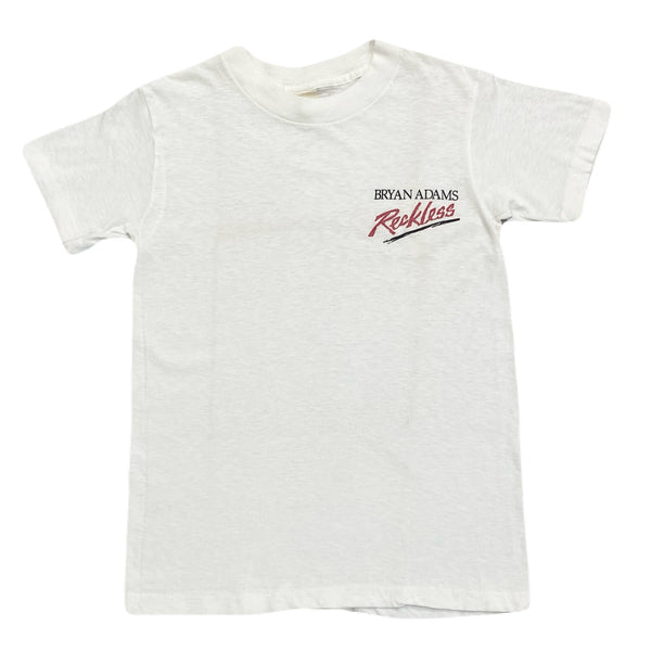 Vintage 80's Bryan Adams Reckless Chest Logo Tour T-Shirt Women’s Small