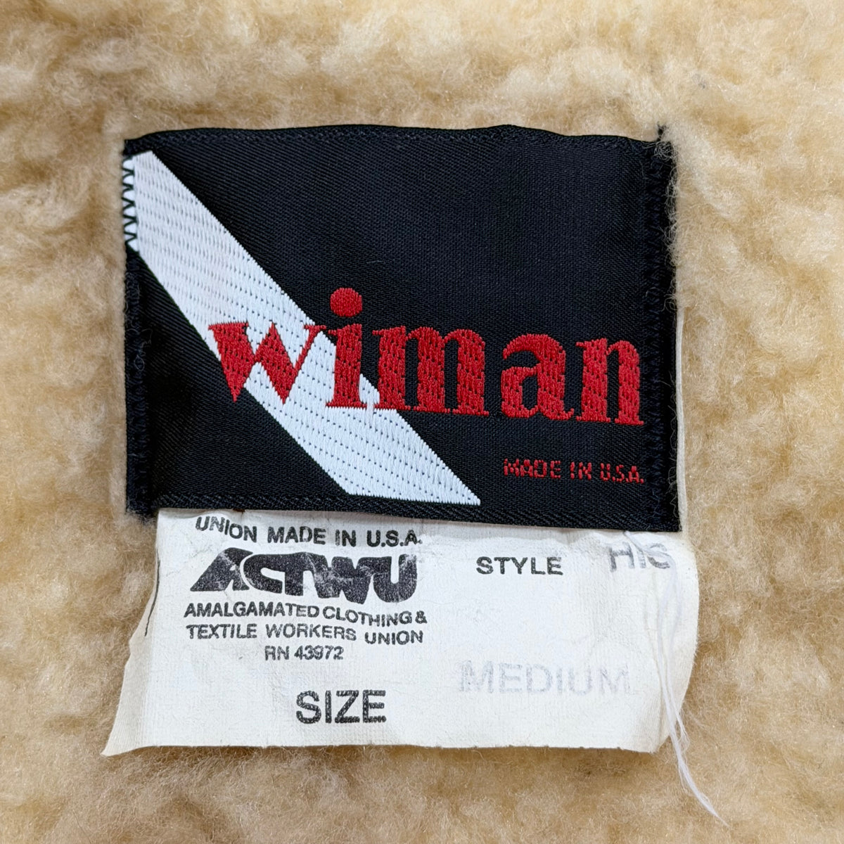 Vintage Wiman Made In USA Sherpa Lined Western Outdoor Rancher Chore Coat Men’s Medium