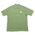 Burberry London Big Chest Logo Embroidered Green Cotton Polo Shirt Men’s Medium