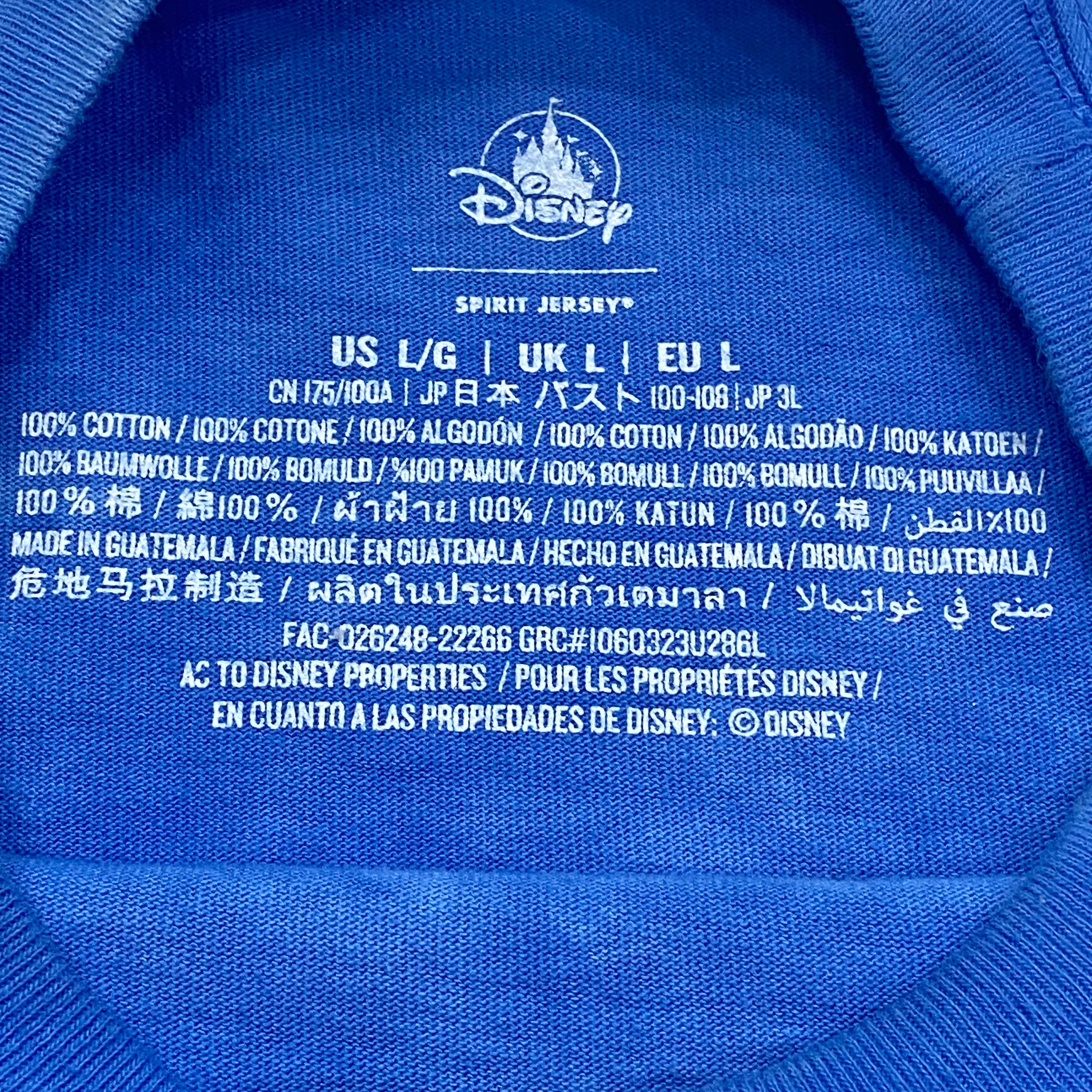 Disneyland Resort Lilo & Stitch Hawaiian Vacation Spirit Jersey Large