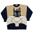 Vintage 1993 Iceberg Warner Bros. Looney Tunes Sylvester Made In Italy Knit Sweater Women’s Small
