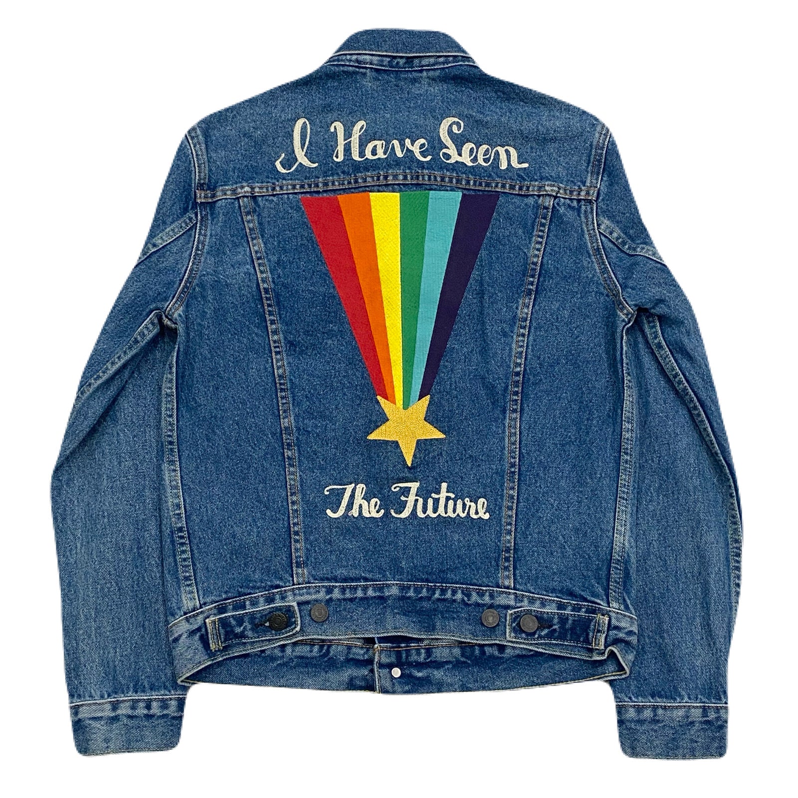 Levis Pride I Have Seen The Future LGBT Denim Jacket Women’s Small