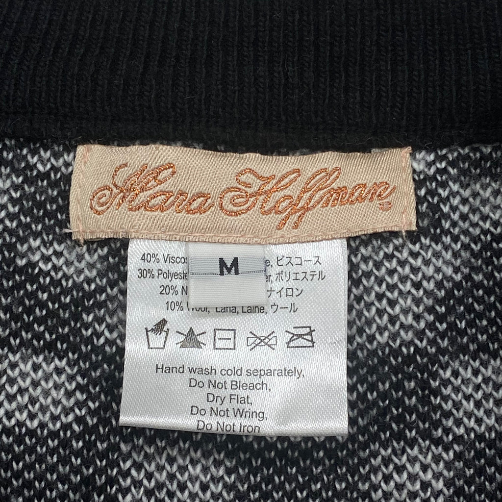 Mara Hoffman Scoop Neck Abstract & Checker Sweater Women’s Medium