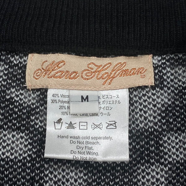 Mara Hoffman Scoop Neck Abstract & Checker Sweater Women’s Medium