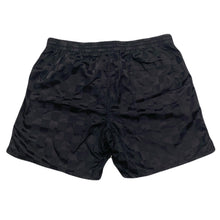 Load image into Gallery viewer, Vintage Umbro Black Checkered Mesh Lined Soccer Shorts Men’s 34
