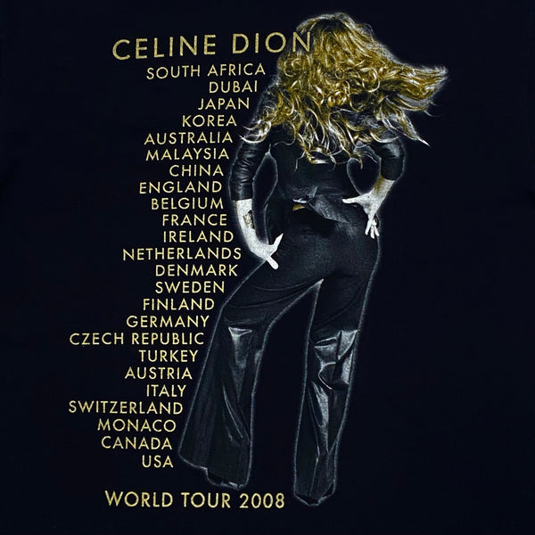 Celine Dion 2008 World Tour Concert Anvil T-Shirt Men’s Medium