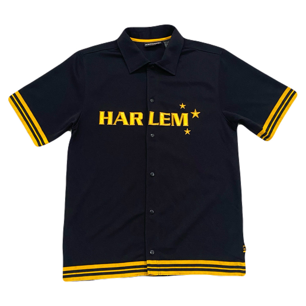 Vintage Starter Asphalt Legend Harlem #27 Snap Button Jersey Men’s Small