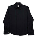 Vintage Versace Jeans Couture Black Rayon-Viscose Button Up Shirt Men’s Medium