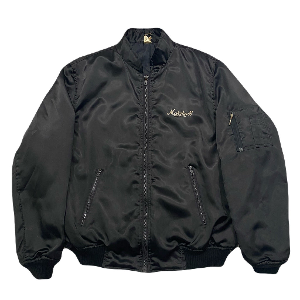 Vintage Marshall Amps Rock Music Insulated Satin Bomber Jacket Men’s XL