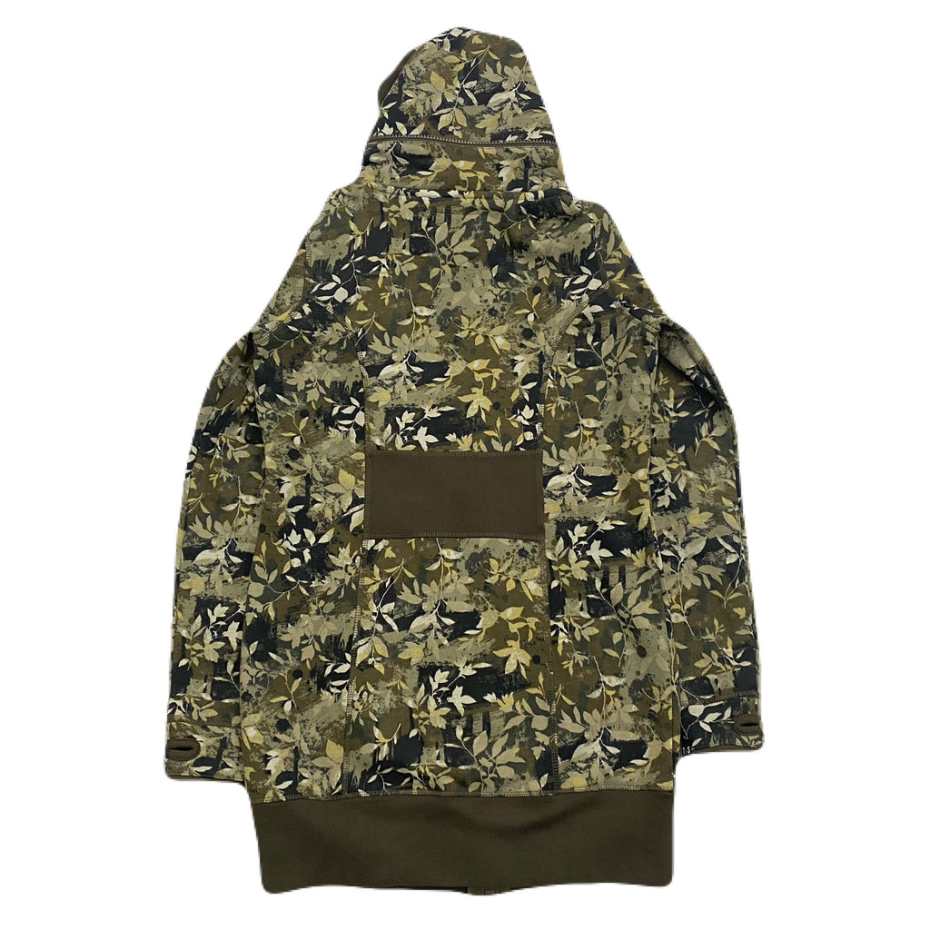 Triple Five Soul Camo Foliage Concealable Hood Long Zip Hoodie Women’s XL