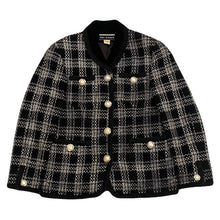 Load image into Gallery viewer, Saks Fifth Avenue The Works Lined Tweed Blazer Jacket Women’s Size 8
