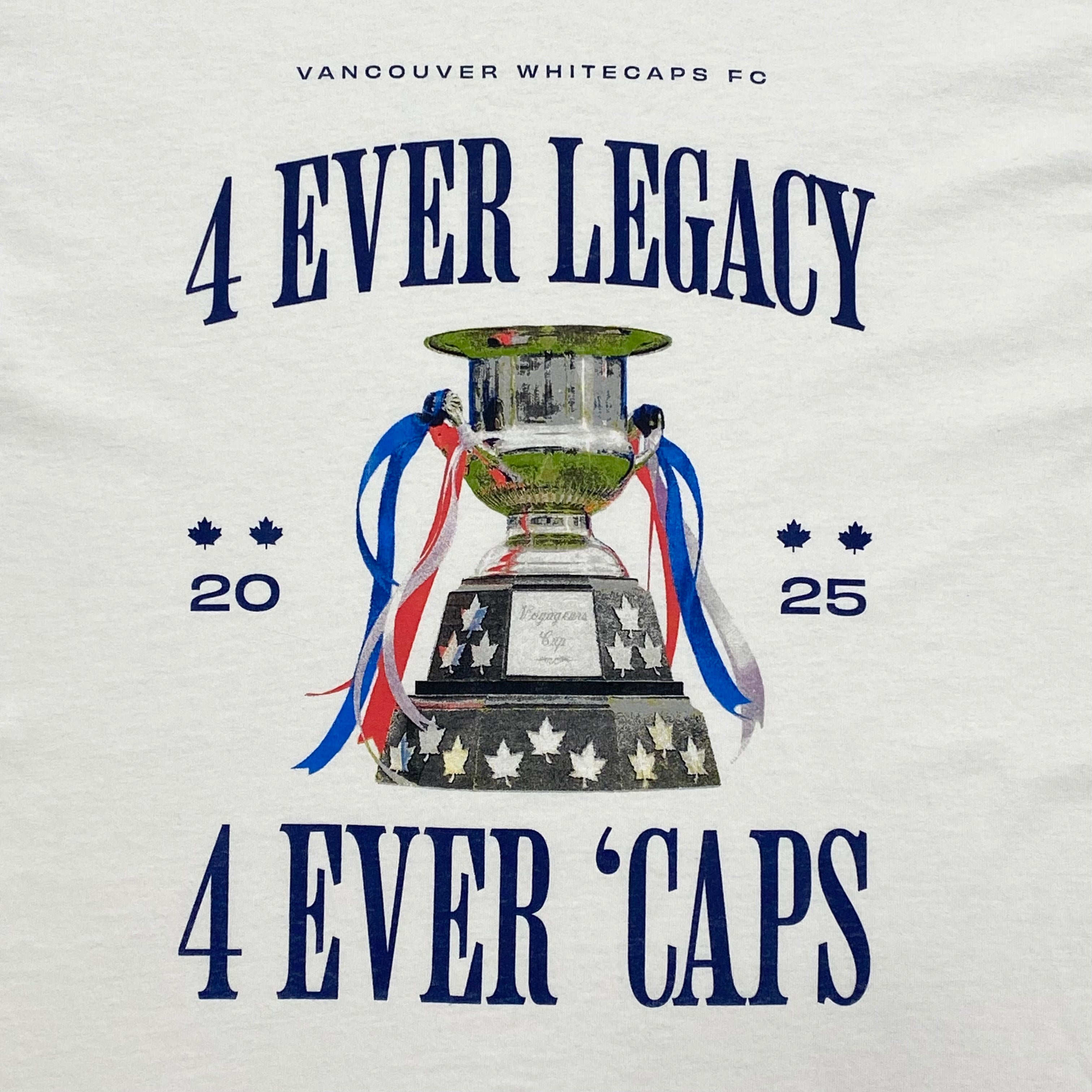 Vancouver Whitecaps FC 2025 4 Ever Caps Final Limited Edition T-Shirt Men’s Large