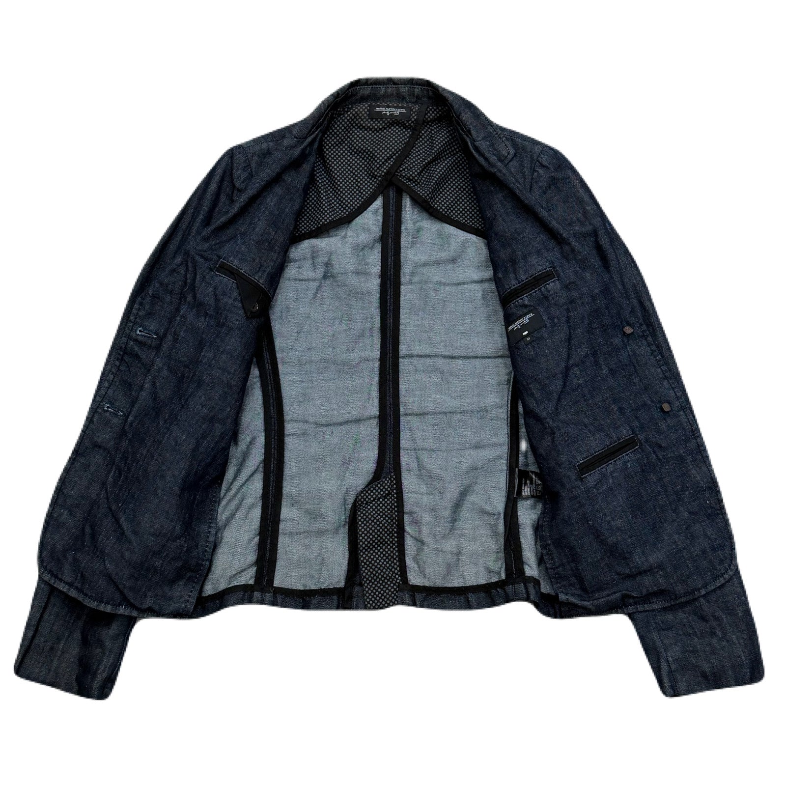 Warhol Factory x Levis Andy Warhol Blue Cotton Linen Blend Blazer Women’s Medium