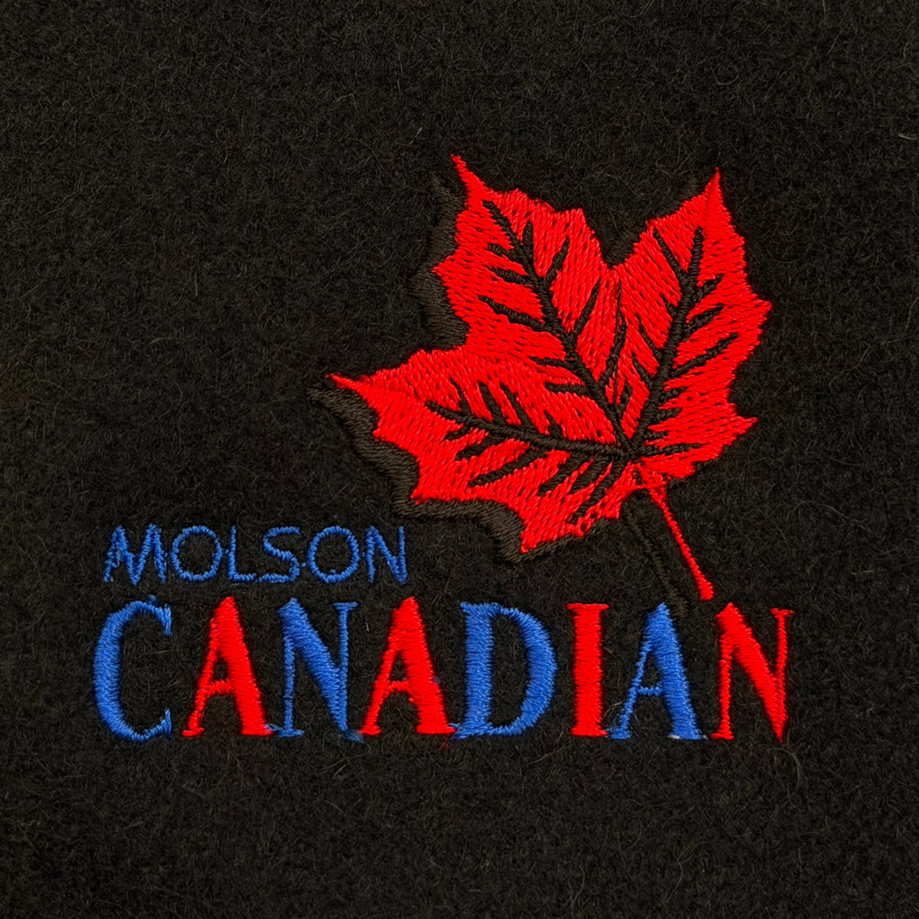 Vintage Molson Canadian Beer Wool & Leather Sleeve Varsity Jacket Men’s Large