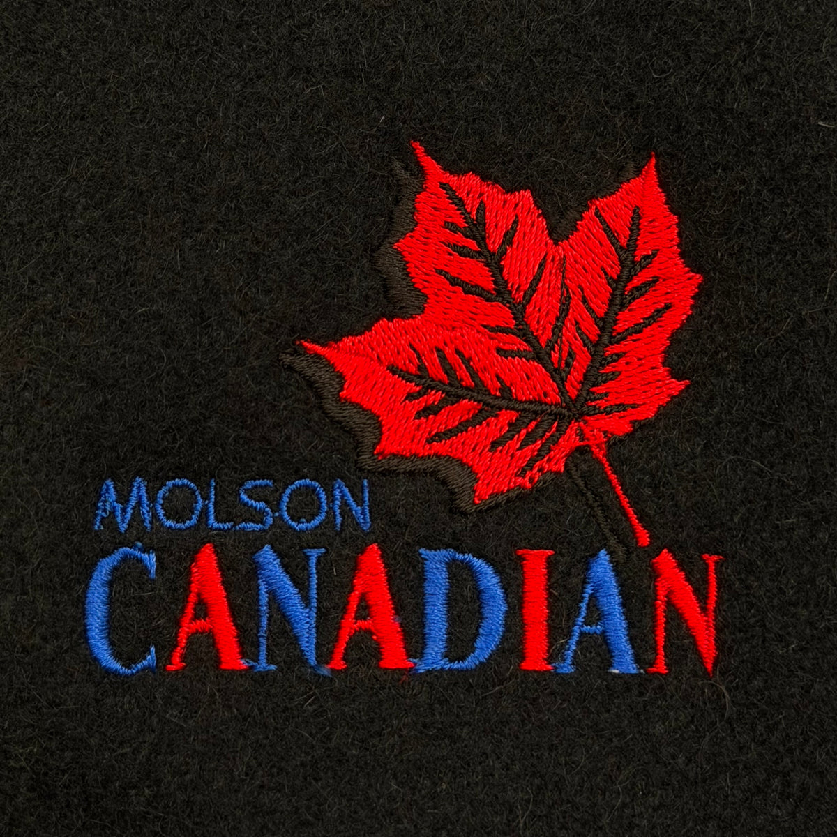 Vintage Molson Canadian Beer Wool & Leather Sleeve Varsity Jacket Men’s Large