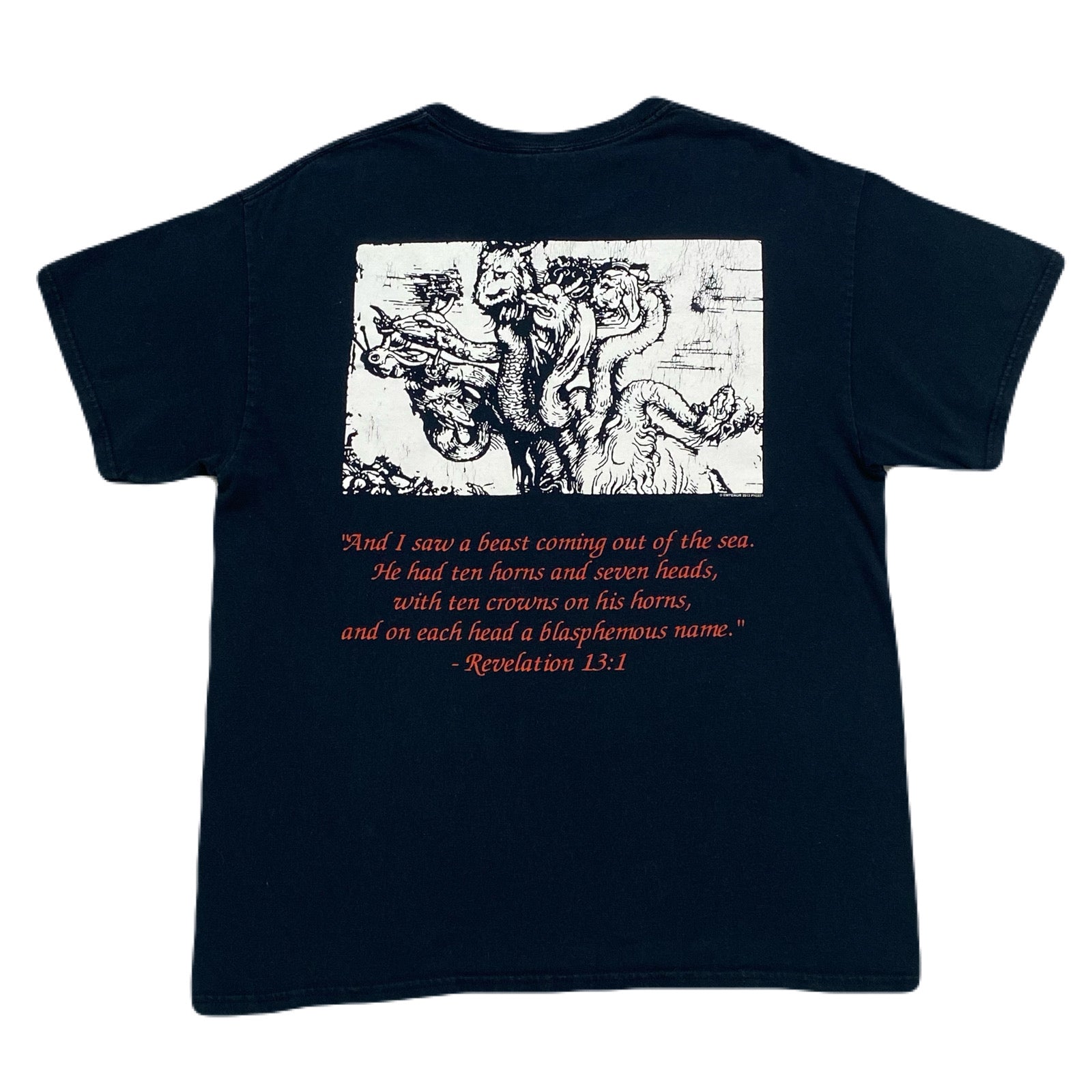 Emperor 2013 Wrath Of The Tyrant Black Metal Band T-Shirt Men’s Large