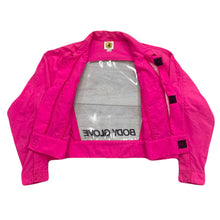 Load image into Gallery viewer, Vintage Body Glove Transparent Clear Back Neon Pink Jacket Women’s Medium
