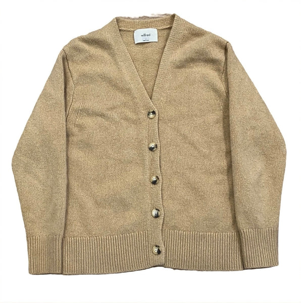Aritzia Wilfred 100% Cashmere Parco Knit Sweater Cardigan Women’s Small (Fits XS)