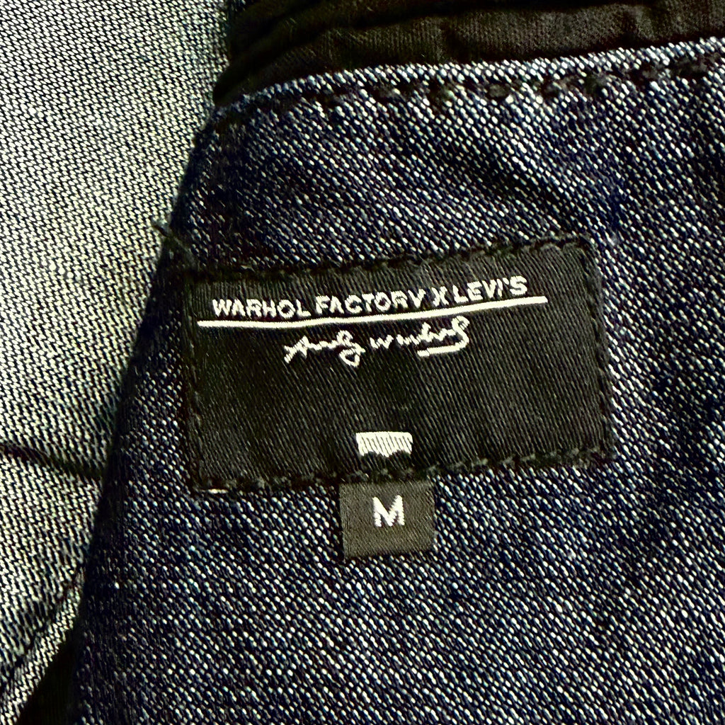 Warhol Factory x Levis Andy Warhol Blue Cotton Linen Blend Blazer Women’s Medium