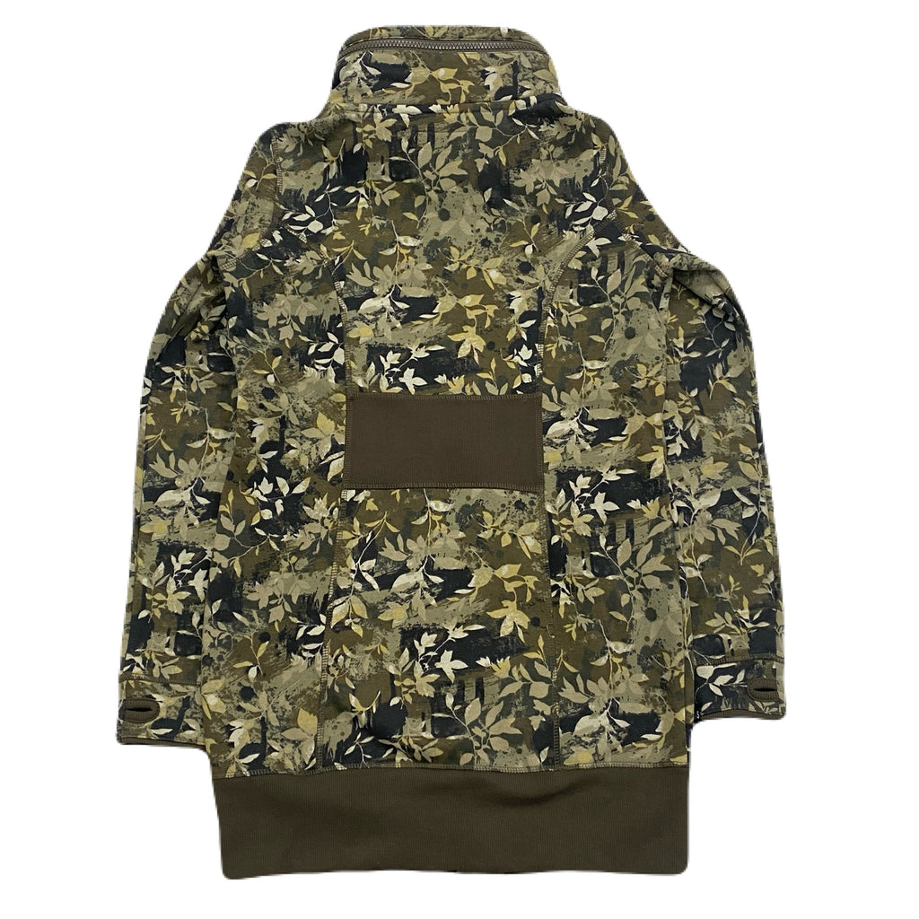 Triple Five Soul Camo Foliage Concealable Hood Long Zip Hoodie Women’s XL
