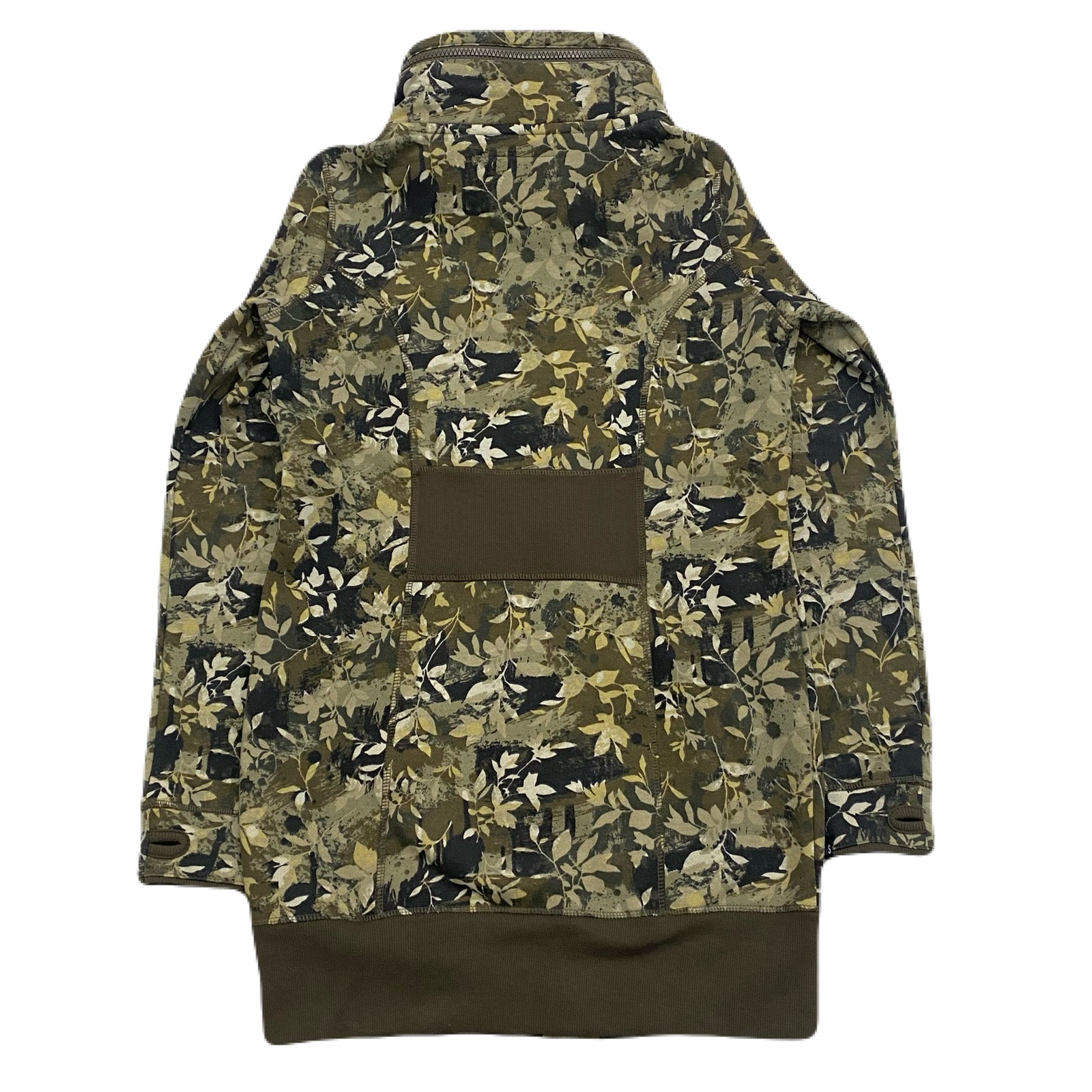Triple Five Soul Camo Foliage Concealable Hood Long Zip Hoodie Women’s XL