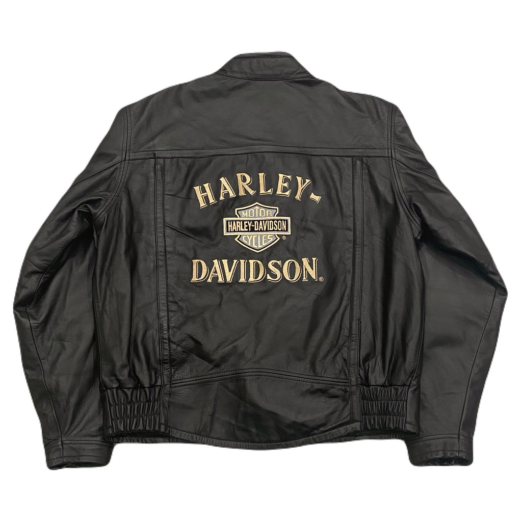 Harley-Davidson 1/1 Official Prototype Black Nylon Polyurethane Coating Back Embroidered Logo Jacket Men’s XXL