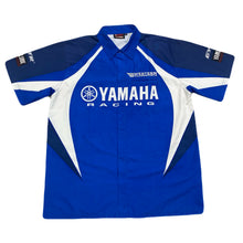 Load image into Gallery viewer, YAMAHA Racing Western Powersports GYTR Yamalube Snap Button Crew Shirt Men’s XL
