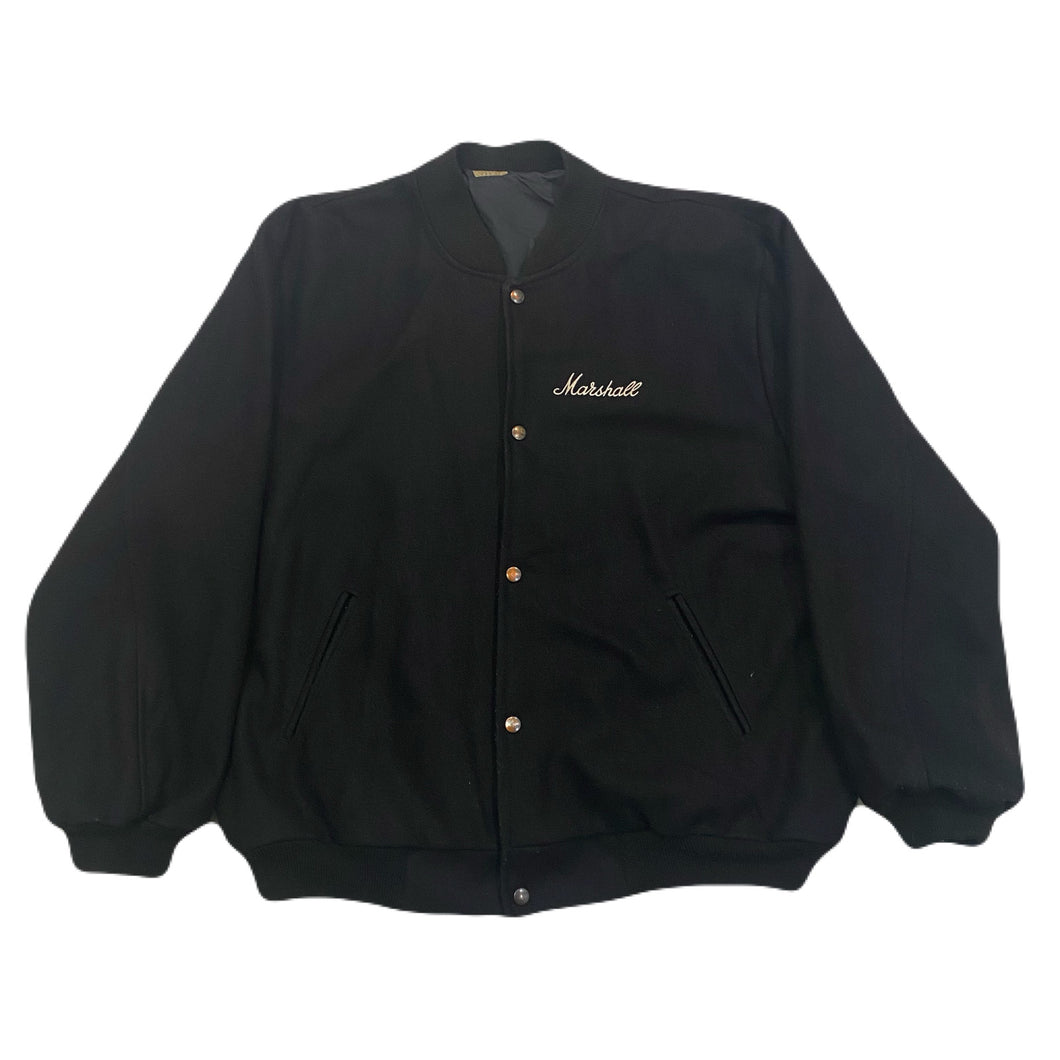 Vintage Marshall Amps Wool Snap Bomber Jacket Men’s Large