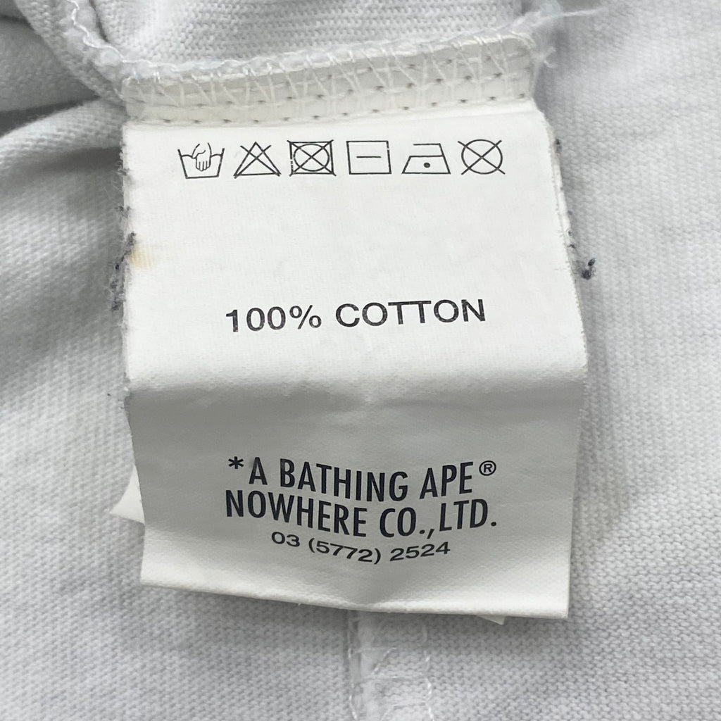 Aape By A Bathing Ape Bape Camo Logo Big Head White T-Shirt Men’s Large