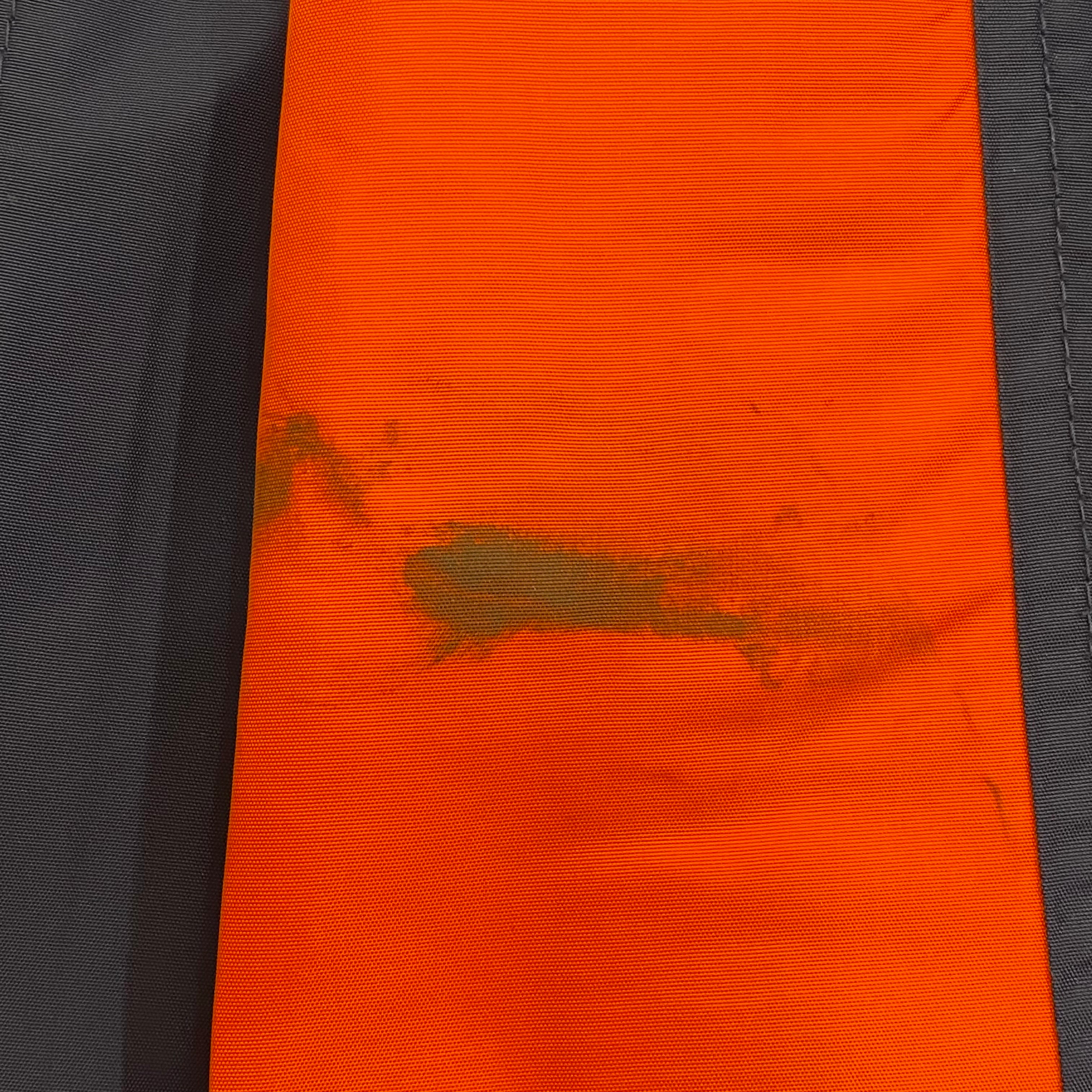 Vintage 90’s Polo Sport Ralph Lauren Orange Navy Fleece Lined Full Zip Nylon Jacket Men’s Medium