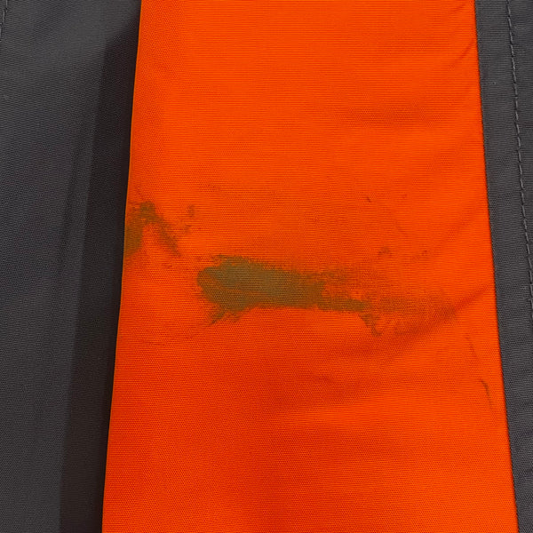 Vintage 90’s Polo Sport Ralph Lauren Orange Navy Fleece Lined Full Zip Nylon Jacket Men’s Medium