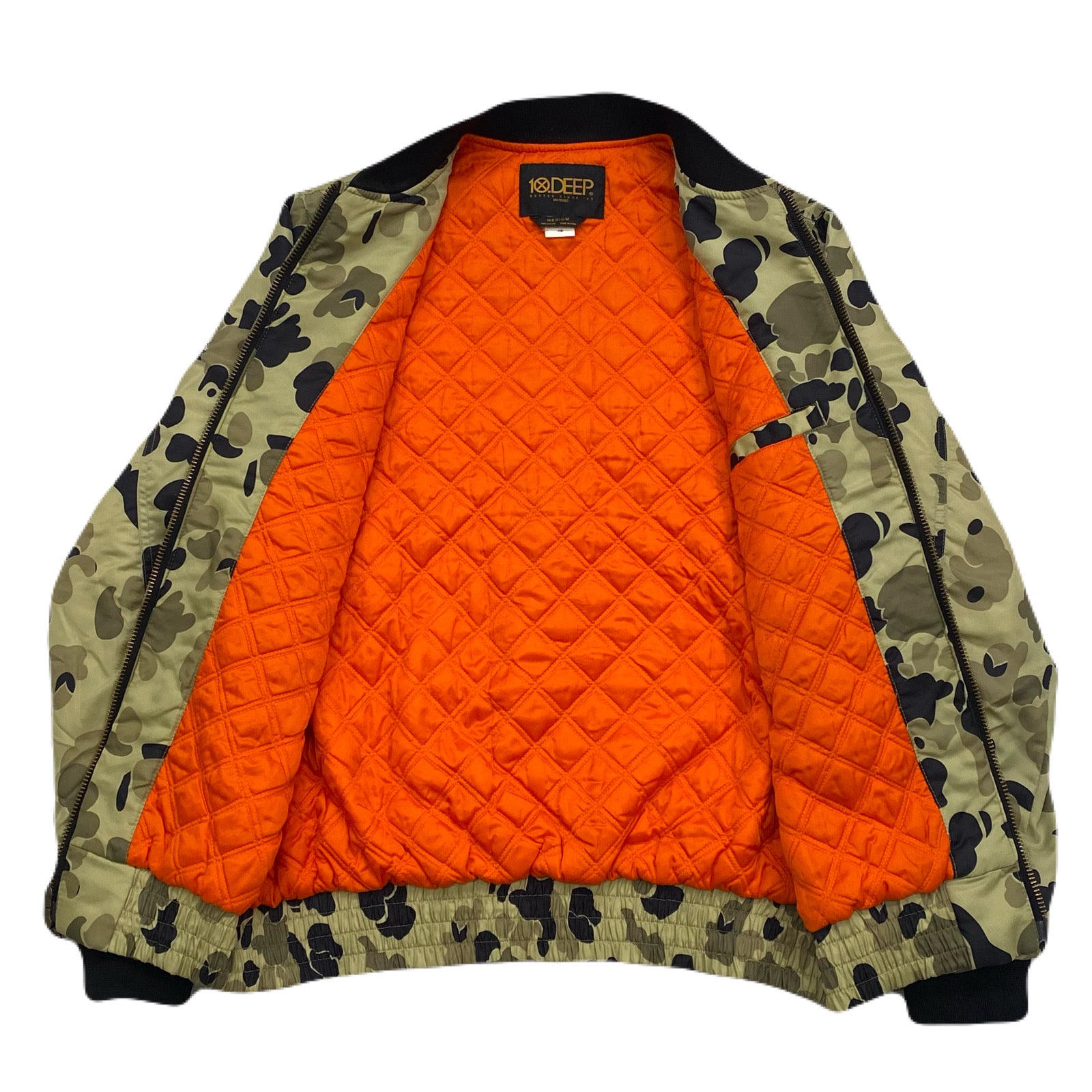 Vintage 10.Deep Redtail Aviator Insulated Camo Bomber Jacket Men’s Medium