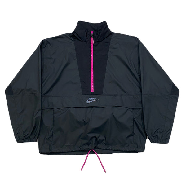 Nike Sportswear Icon Clash CJ2289-010 Half Zip Packable Lightweight Jacket with Concealable Hood Small