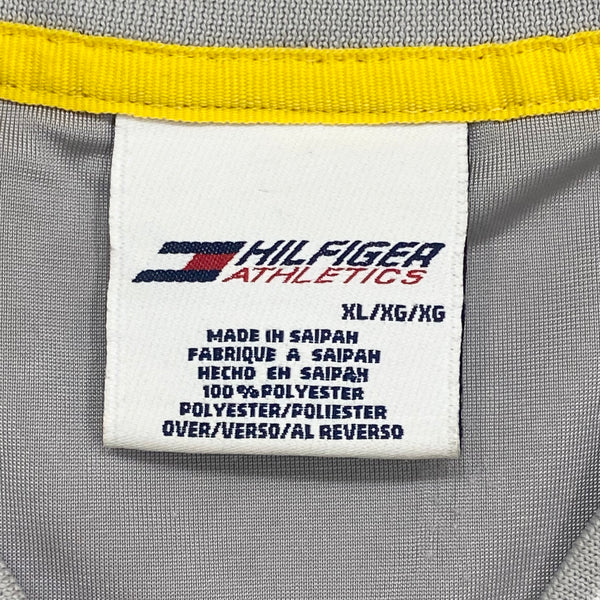 Vintage Y2K Tommy Hilfiger Athletics Silver Black Satin #88 Football Jersey Men’s XL