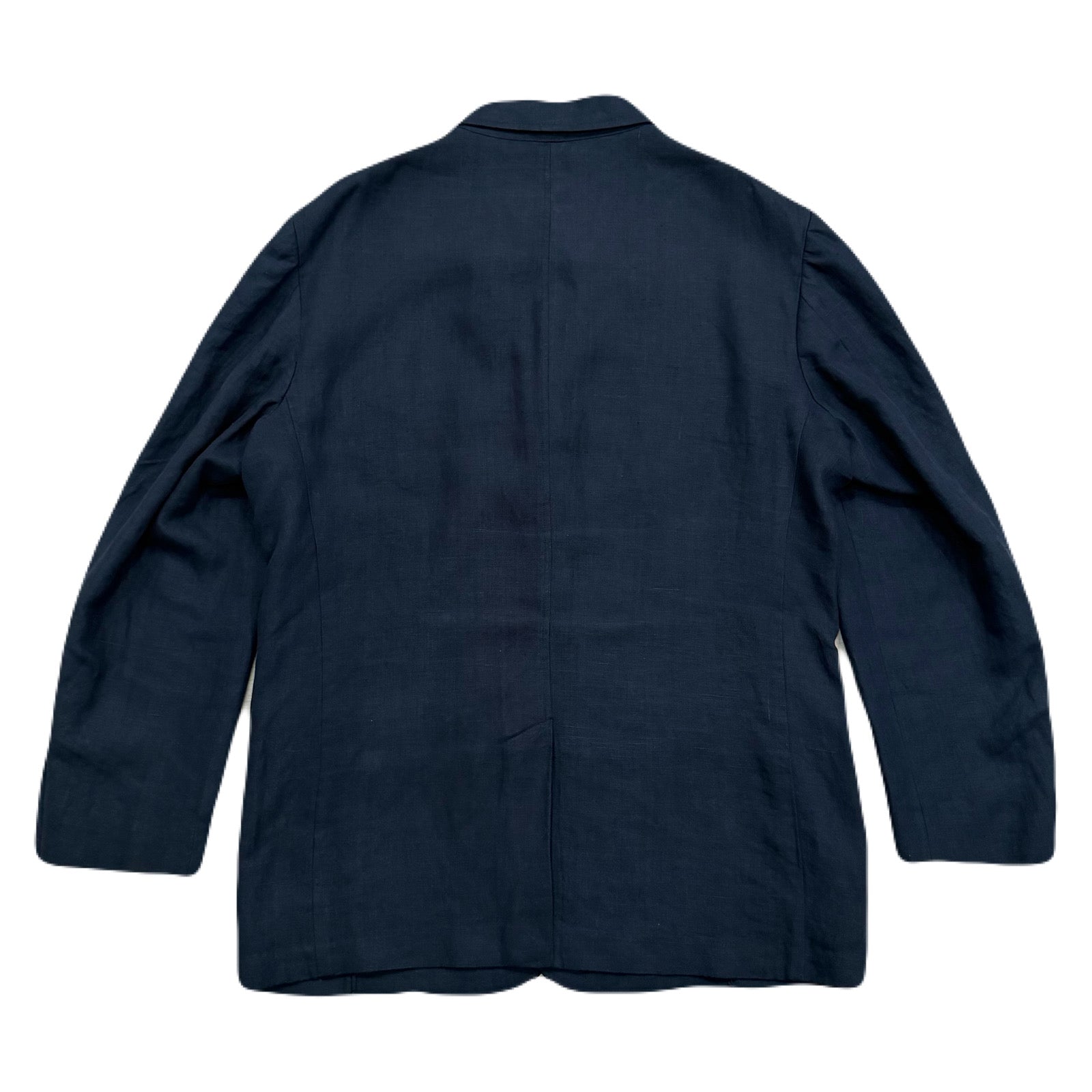 Vintage Polo Ralph Lauren Navy 100% Linen 3 Button Unstructured Blazer Sport Coat Men’s XL