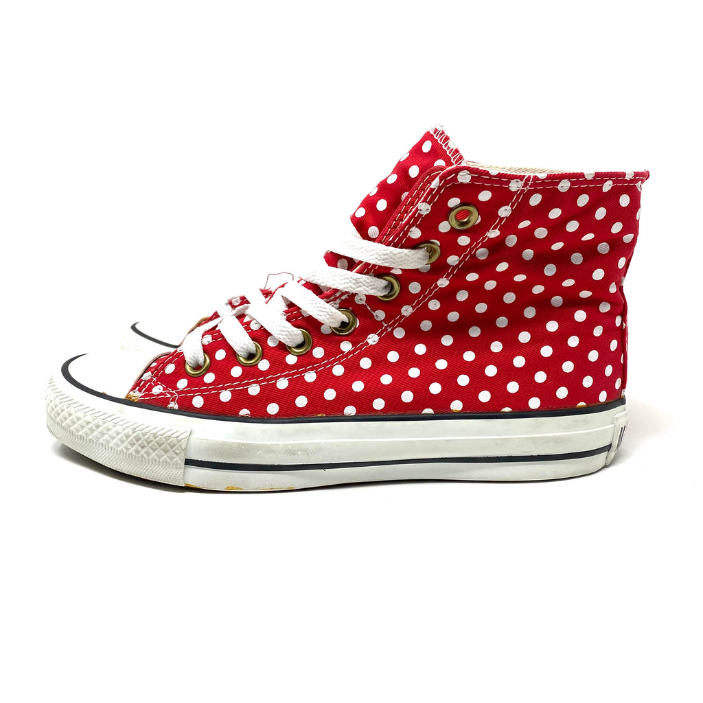 Converse All Star Polka Dot High Top Sneakers Women’s 6 US