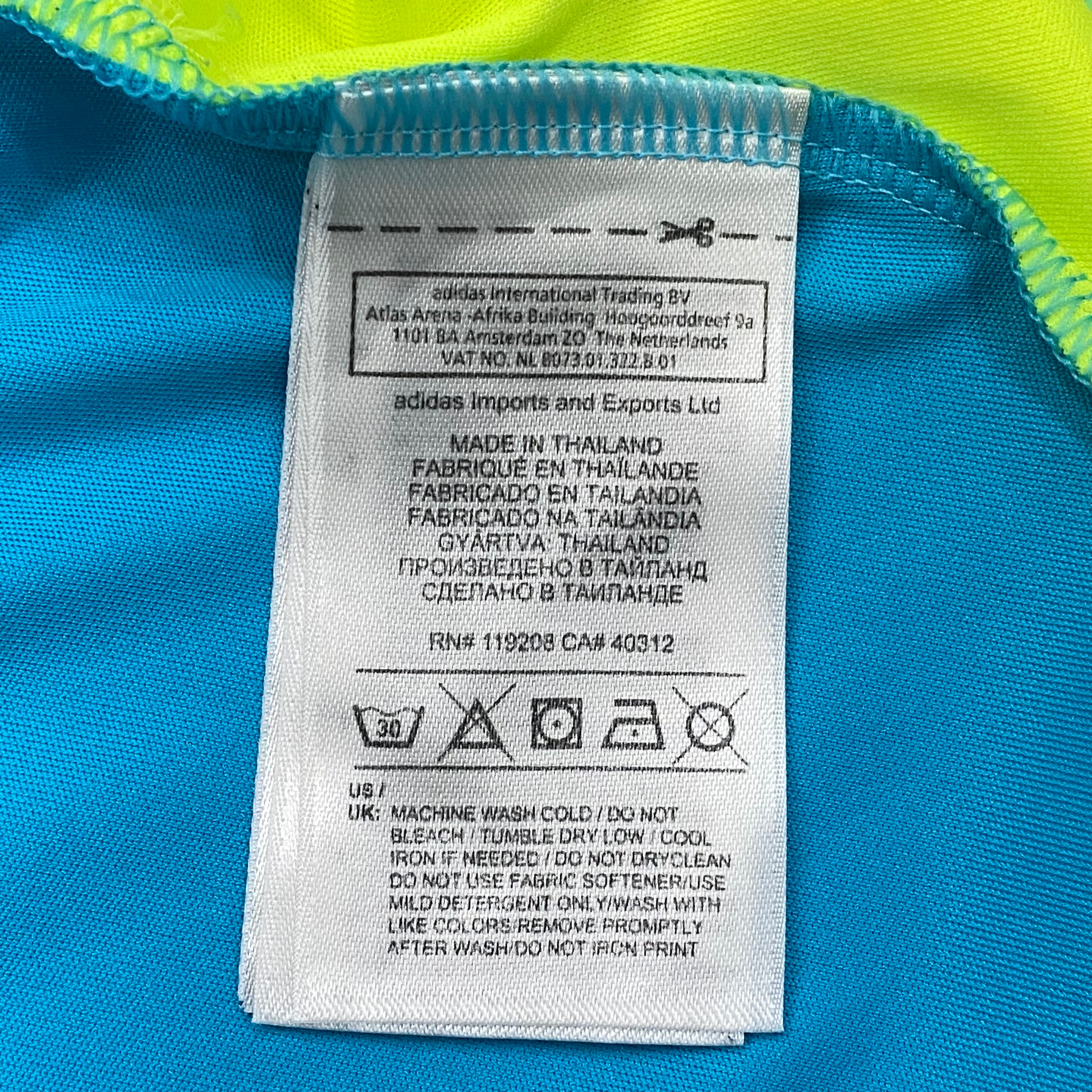 Adidas Seattle Sounders FC Cyan 2012/13 MLS Third 3rd Soccer Jersey Men’s Small