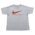 Vintage Nike Basketball Spell Out Gray Tag T-Shirt XL