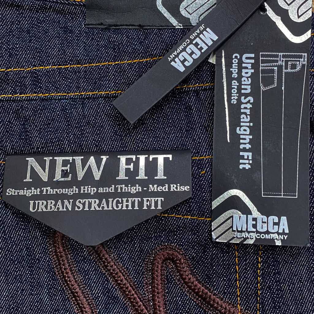 Vintage Mecca Urban Straight Medium Rise Black Jeans 38 x 32
