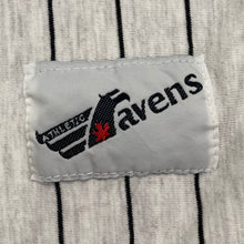 Load image into Gallery viewer, Vintage 1993 Ravens Athletic Disney NHL Anaheim Mighty Ducks Pinstripe Baseball Shirt Men&#39;s Medium

