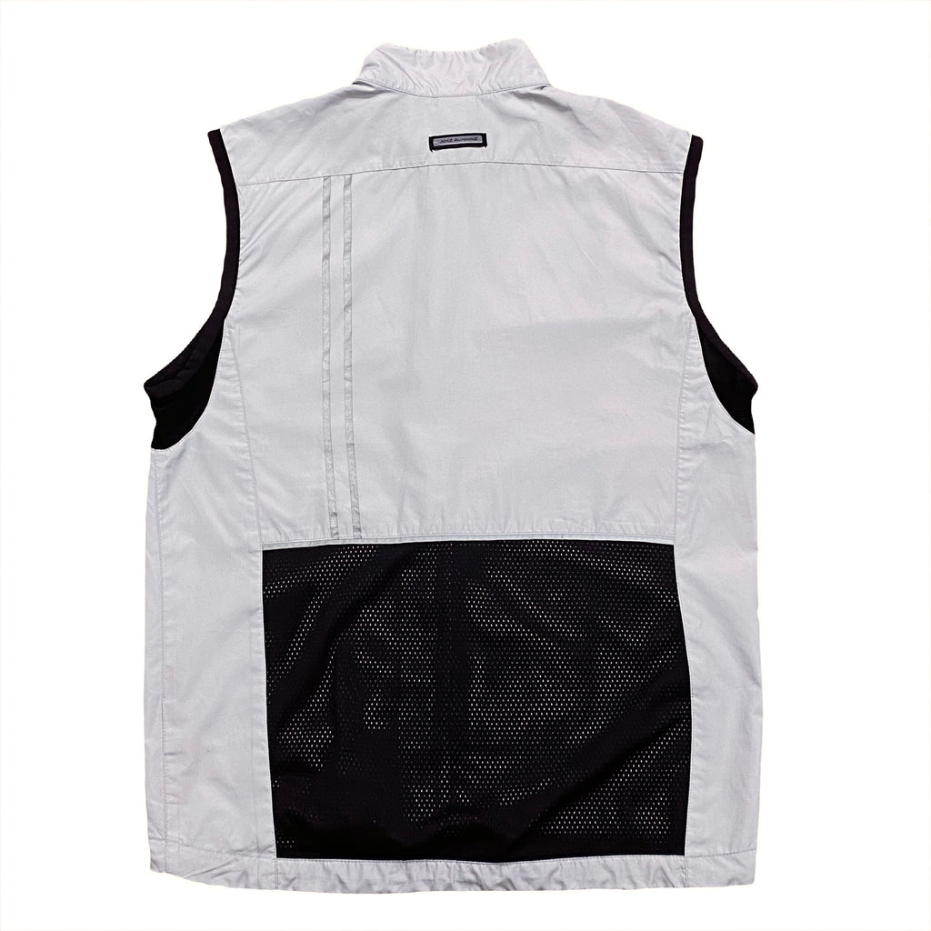 Vintage Nike Running Reflective Full Zip Vest Small